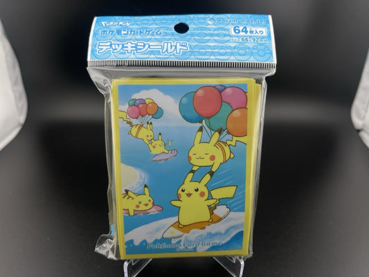Flying & Surfing Pikachu 64 CT Sleeves Japanese Pokemon Center Exclusive Sealed