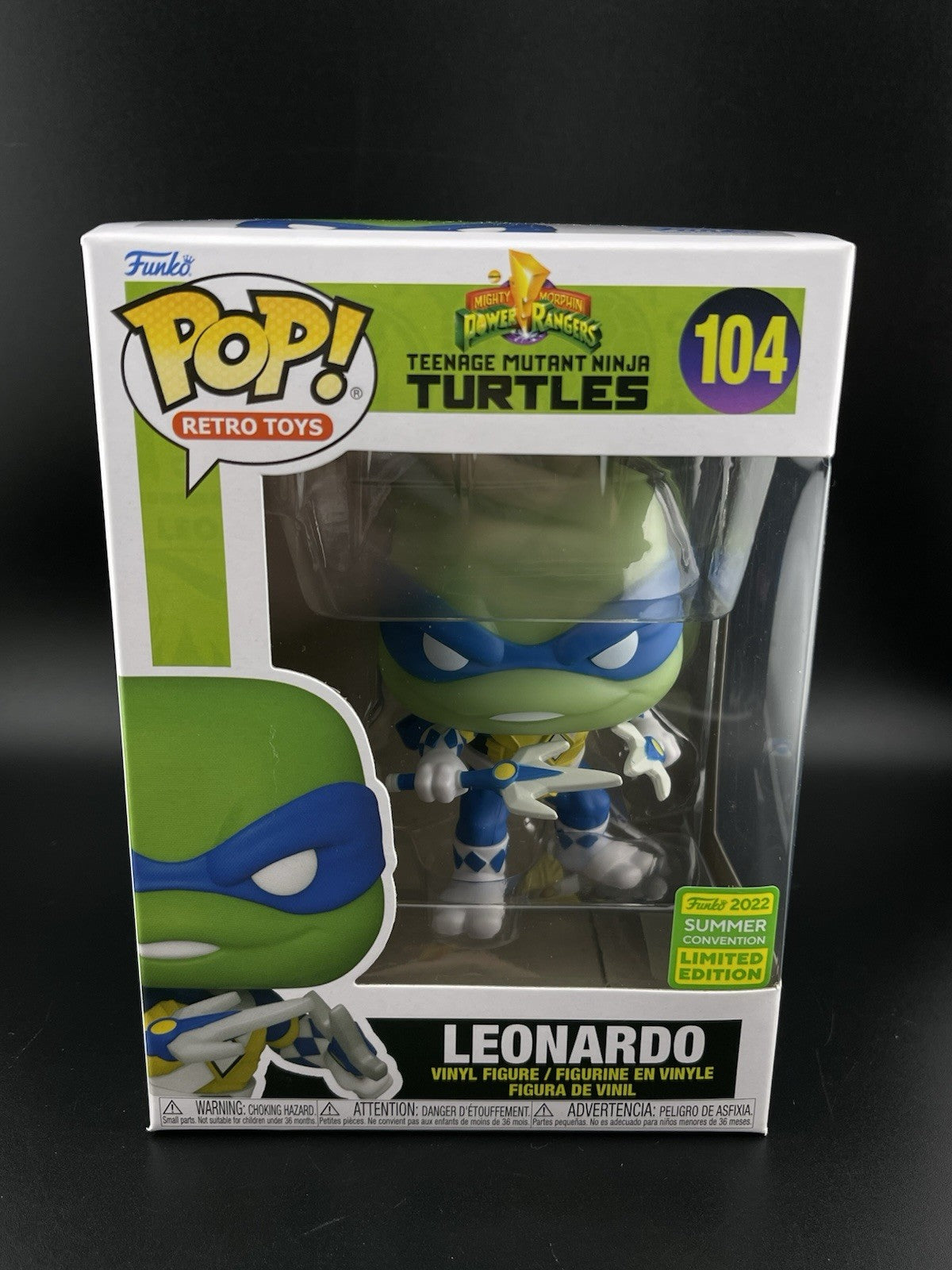 LEONARDO SDCC 104 TMNT X Power Rangers Funko Pop! Vinyl
