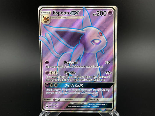 Espeon GX 140/149 Sun & Moon Base Full Art Ultra Rare Pokémon TCG Card VLP