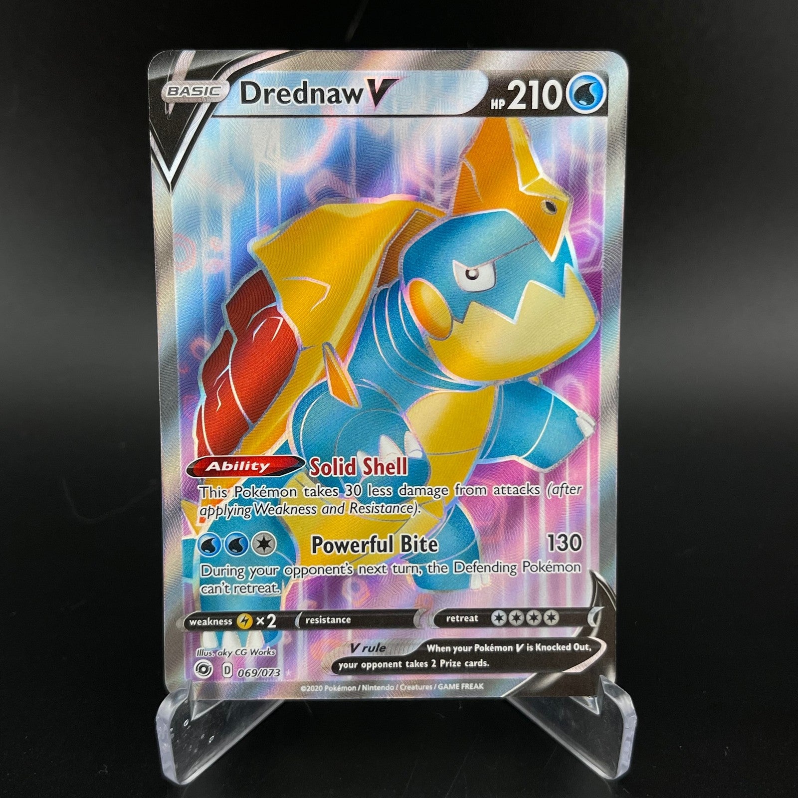 Drednaw V 069/073 Rare Ultra Champion's Path Pokemon NM