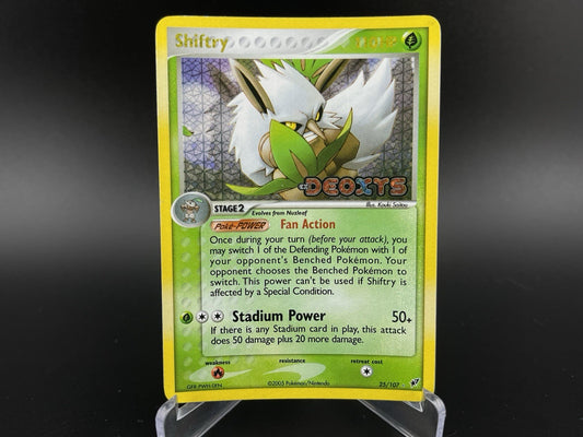 Shiftry 25/107 EX Deoxys Reverse Holo Rare Stamped Pokémon TCG Card LP