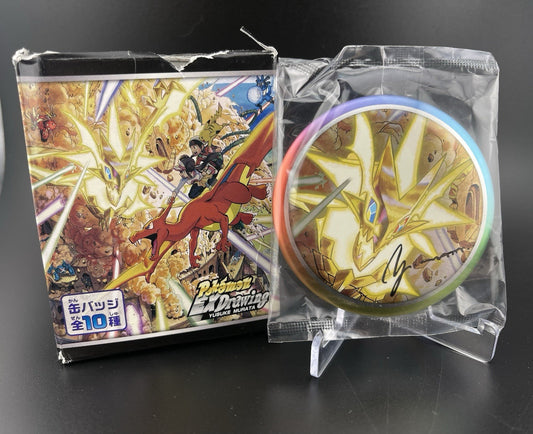 Pokemon Center Limited EX Drawing Murata Yusuke Can Badge Ultra Necrozma W/ Box