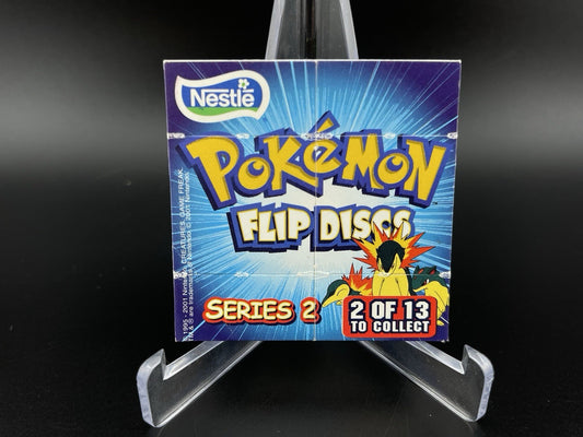 Pokemon Nestle Flip Discs Series 2 #2 Promo Nintendo Tazo Cyndaquil Typhlosion