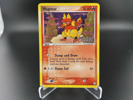 Magmar 44/109 EX Team Rocket Returns Reverse Holo Stamped Pokémon TCG HP