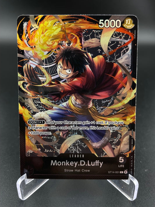 Monkey D Luffy ST14-001 Leader Starter Deck 14 3D2Y One Piece NM