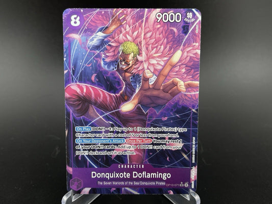 Donquixote Doflamingo Alt Art SR OP10-071 Royal Blood One Piece TCG Card NM