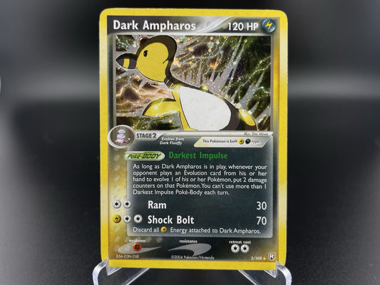 Dark Ampharos 2/109 EX Team Rocket Returns Holo Rare Pokémon TCG LP