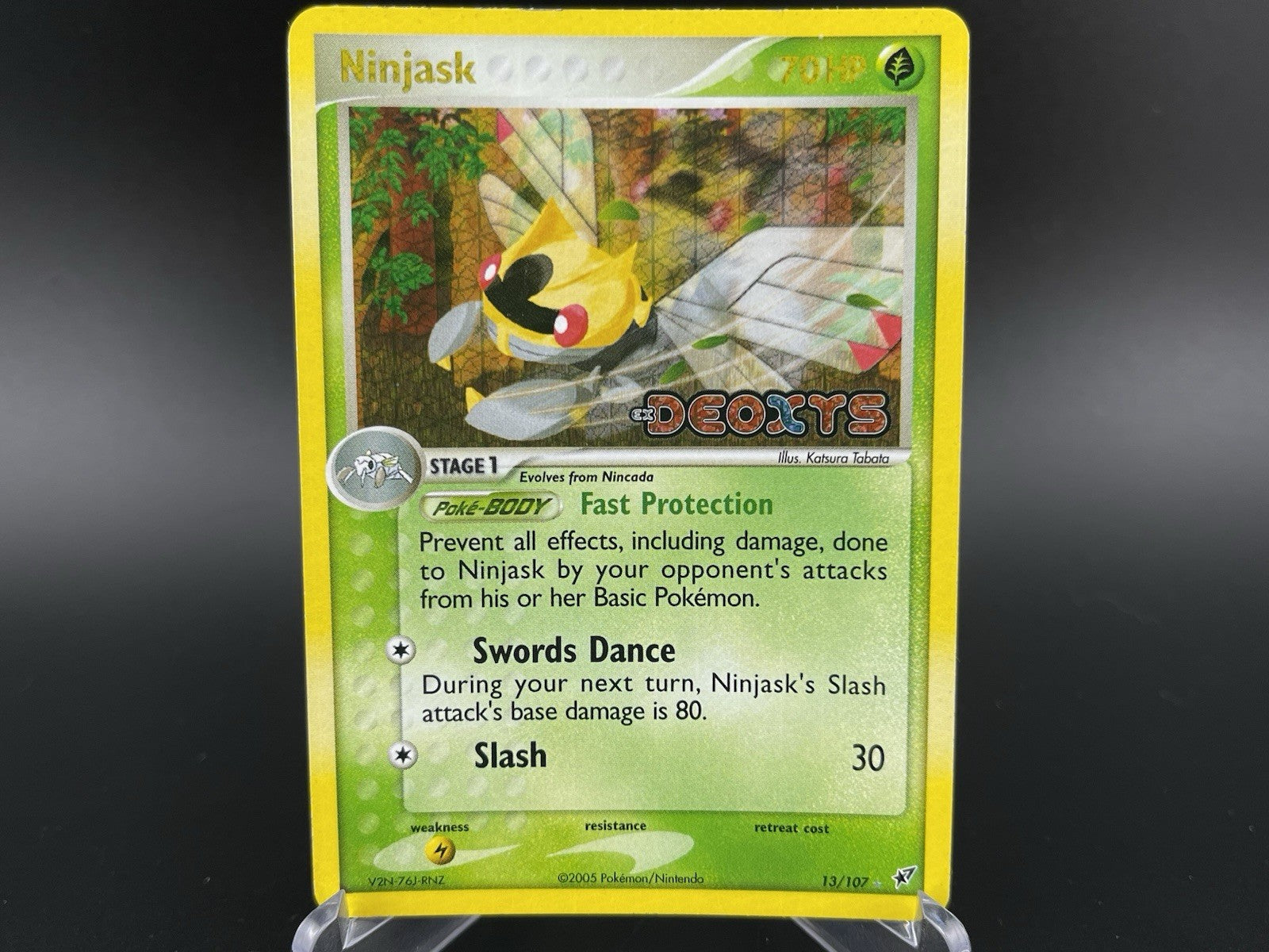 Ninjask 13/107 EX Deoxys 2005 Reverse Holo Rare Pokemon TCG Card VLP