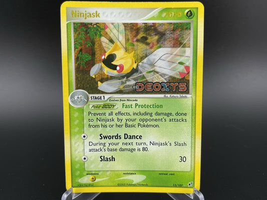 Ninjask 13/107 EX Deoxys 2005 Reverse Holo Rare Pokemon TCG Card VLP