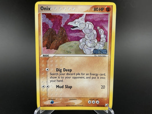 Onix 65/115 EX Unseen Forces 2005 Reverse Holo Stamped Pokemon TCG MP
