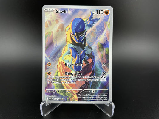 Sawk 130/086 Scarlet & Violet White Flare IR Illustration Rare Pokémon TCG NM