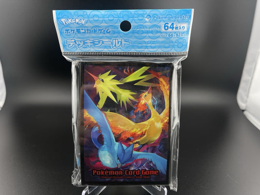 Moltres Zapdos Articuno 64 CT Sleeves Japanese Pokemon Center Exclusive Sealed