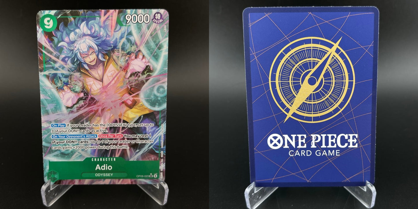 Adio (Parallel) OP09-023 Super Rare Emperors in the New World One Piece NM