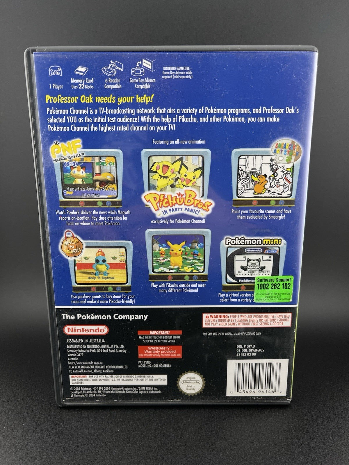 Pokémon Channel Nintendo GameCube With Manual AUS PAL