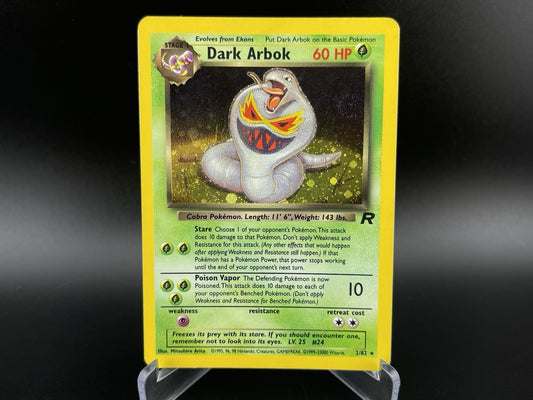Dark Arbok 2/82 Team Rocket Holo Rare 2000 WOTC Pokemon TCG Card PL