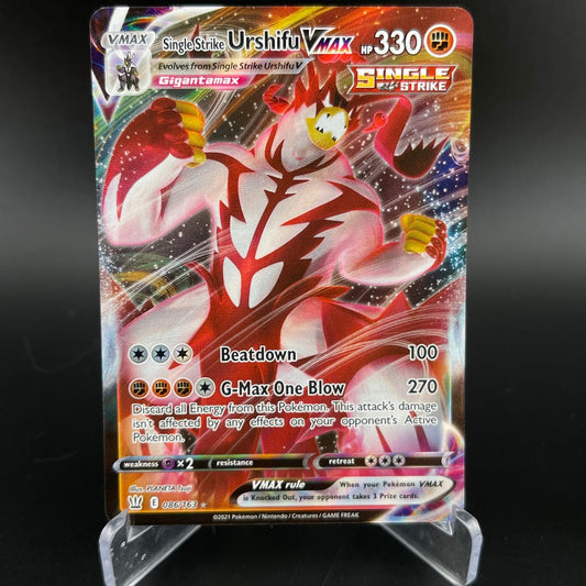 Single Strike Urshifu VMAX 086/163 Holo Rare VMAX Battle Styles Pokemon NM