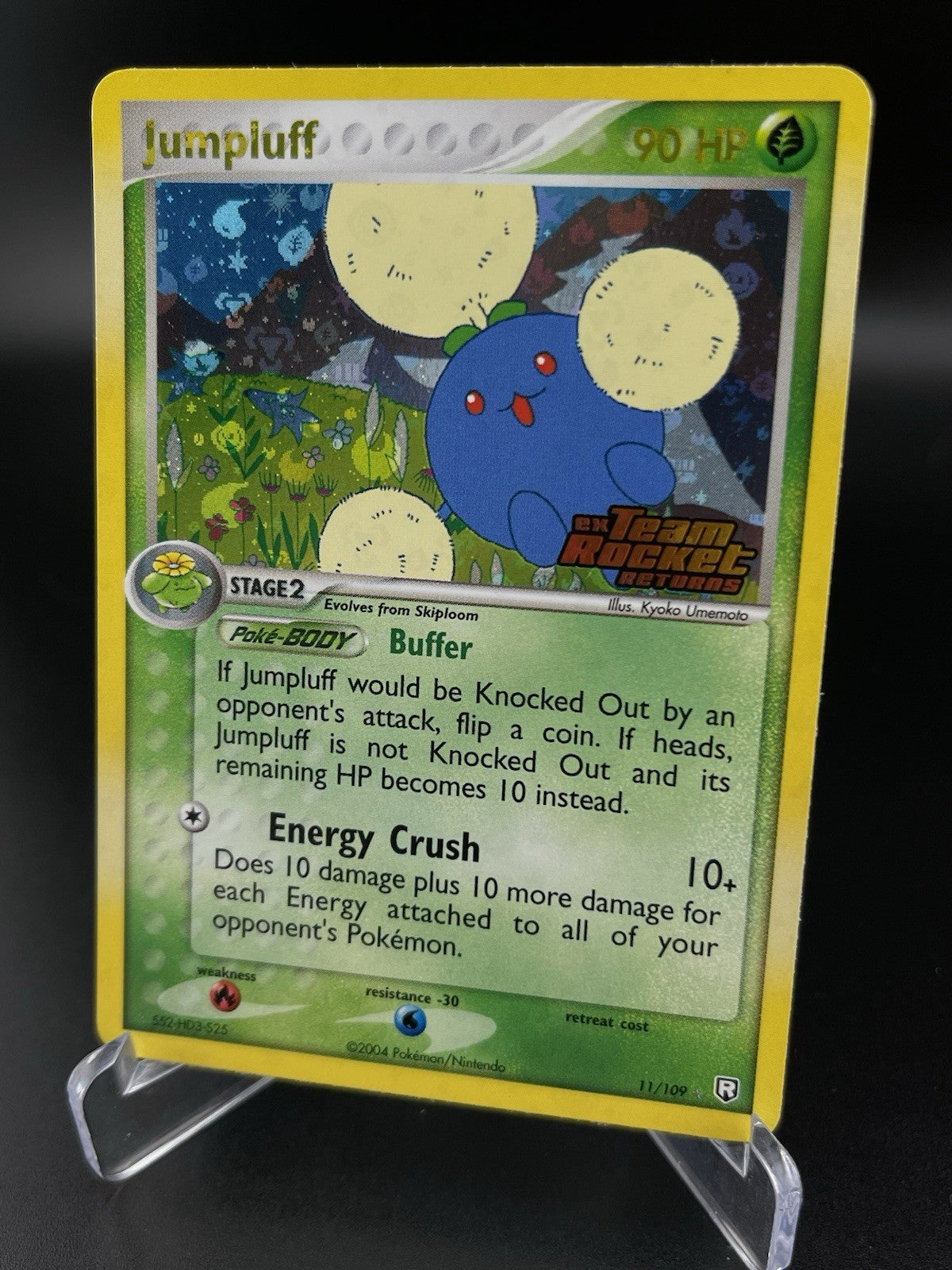 Jumpluff 11/109 EX Team Rocket Returns Reverse Holo Rare Stamped Pokemon TCG VLP