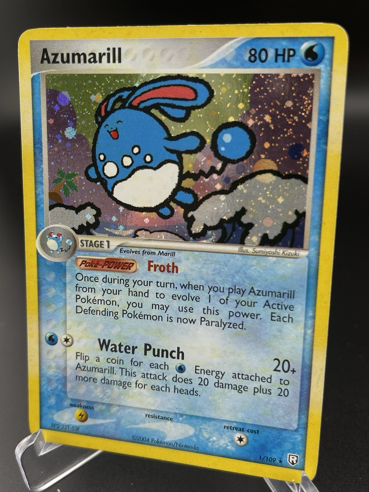 Azumarill 1/109 EX Team Rocket Returns Holo Rare Pokémon TCG MP