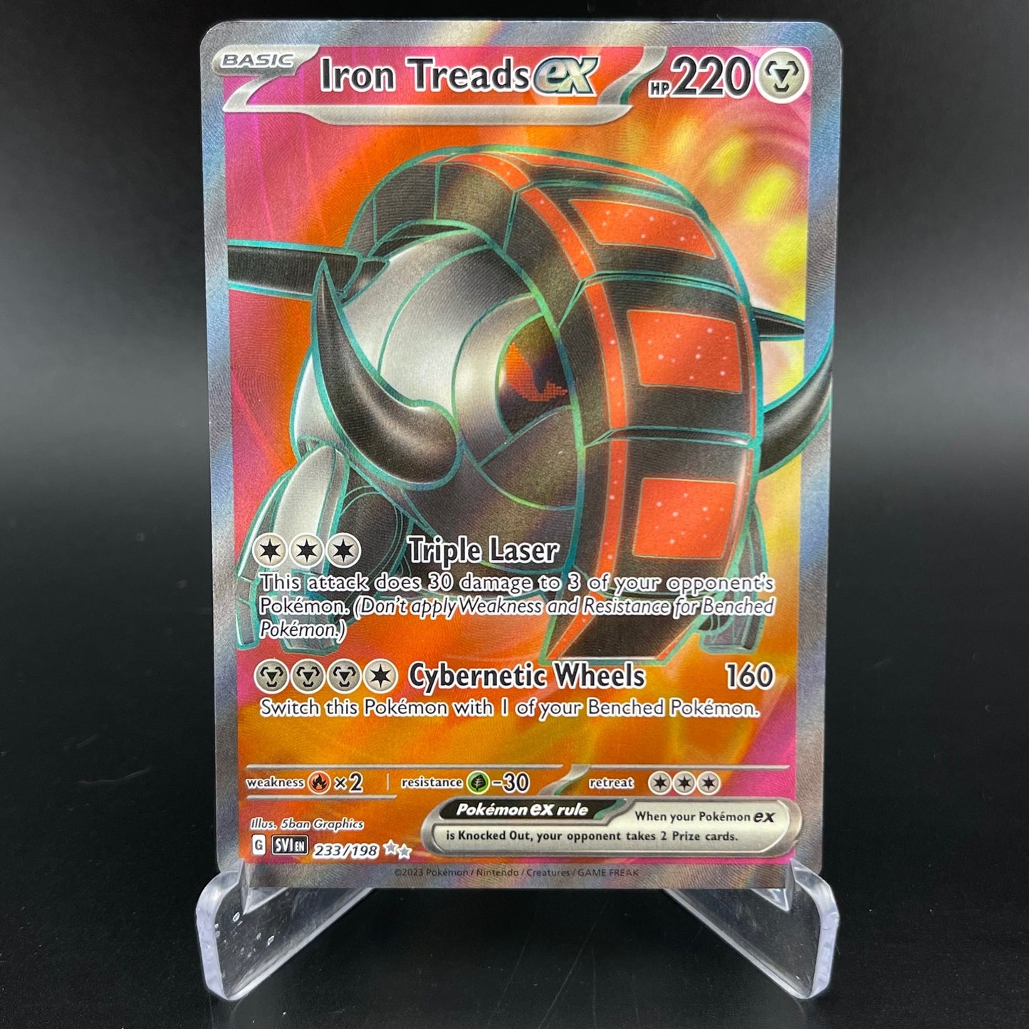 Iron Treads ex 233/198 Ultra Rare Scarlet & Violet Pokemon NM