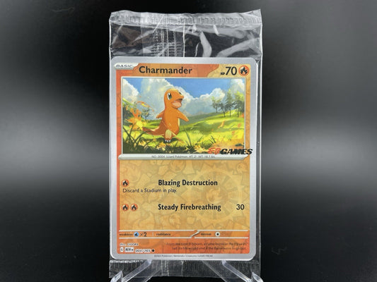 Charmander 004/165 2023 Obsidian Flames EB Games Stamp Promo Pokemon Sealed