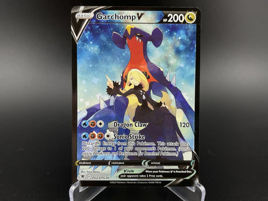 Garchomp V TG23/TG30 Full Art Silver Tempest Trainer Gallery Pokemon TCG NM