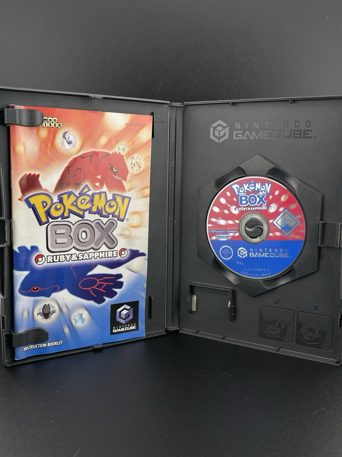 Pokemon Box Ruby & Sapphire Nintendo Gamecube Complete Manual AUS PAL