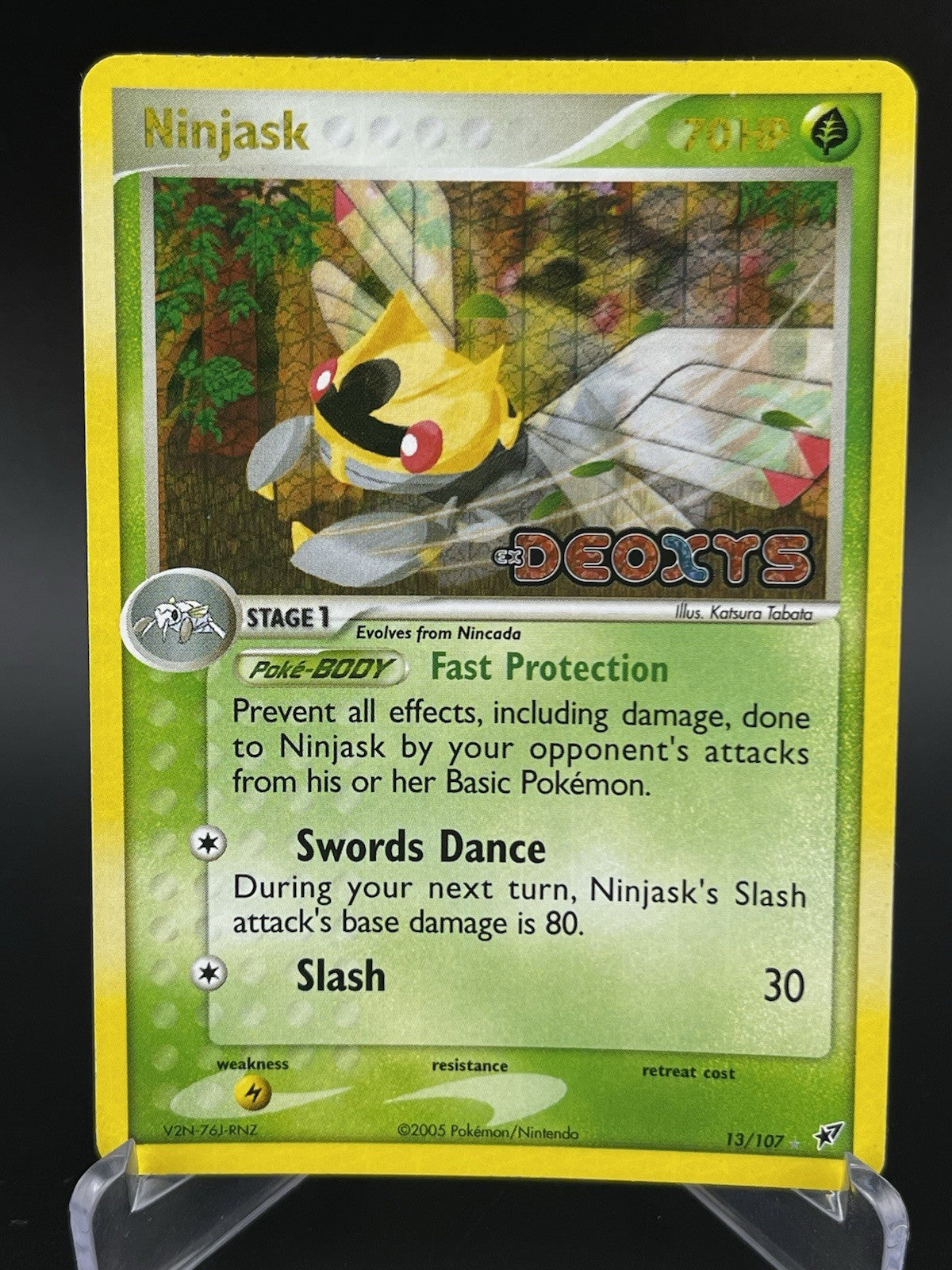 Ninjask 13/107 EX Deoxys 2005 Reverse Holo Rare Pokemon TCG Card VLP