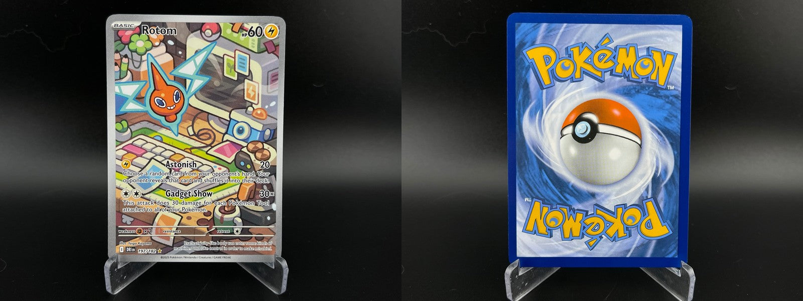 Rotom 197/182 Illustration Rare Destined Rivals Pokemon NM