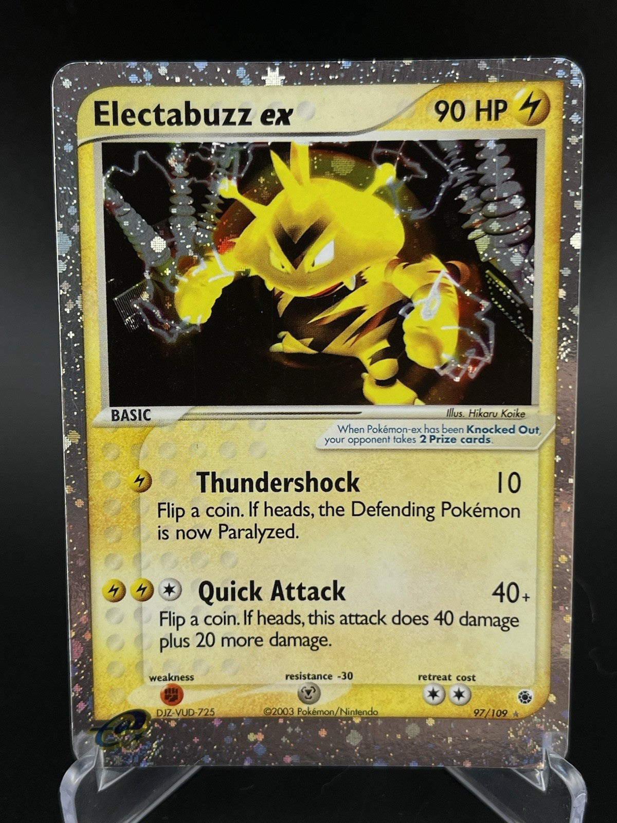 Electabuzz ex 97/109 Pokemon EX Ruby & Sapphire Holo Rare 2003 Pokemon TCG VLP
