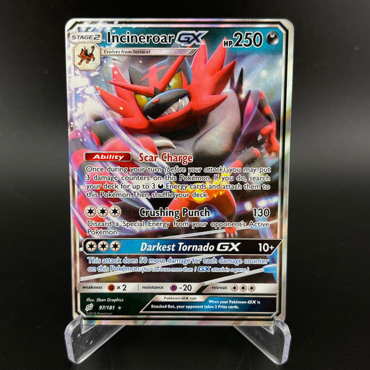 Incineroar-GX 97/181 Holo Rare GX Team Up Pokemon NM