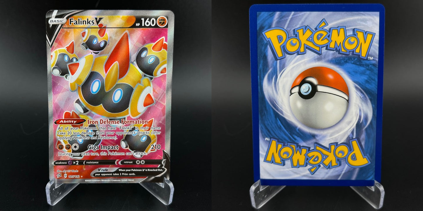 Falinks V 185/192 Rare Ultra Rebel Clash Pokemon NM