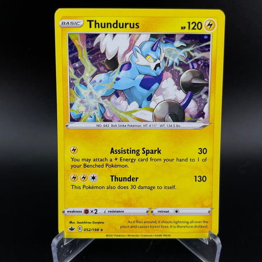 Thundurus 052/198 Holo Rare Chilling Reign Pokemon VLP