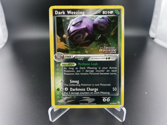 Dark Weezing 42/109 EX Team Rocket Returns Reverse Holo Rare Pokémon TCG MP