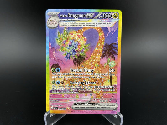 Alolan Exeggutor EX 242/191 SAR Illustration Rare Surging Sparks Pokemon TCG NM