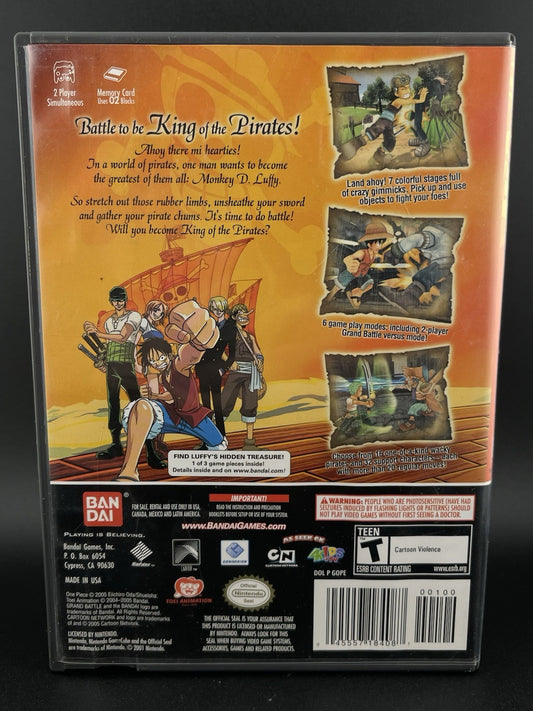 One Piece Grand Battle Nintendo GameCube 2005 With Manual US NTSC