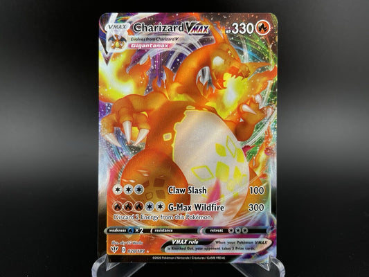 Charizard VMAX 020/189 SWSH Darkness Ablaze Full Art Holo Pokemon TCG Card VLP