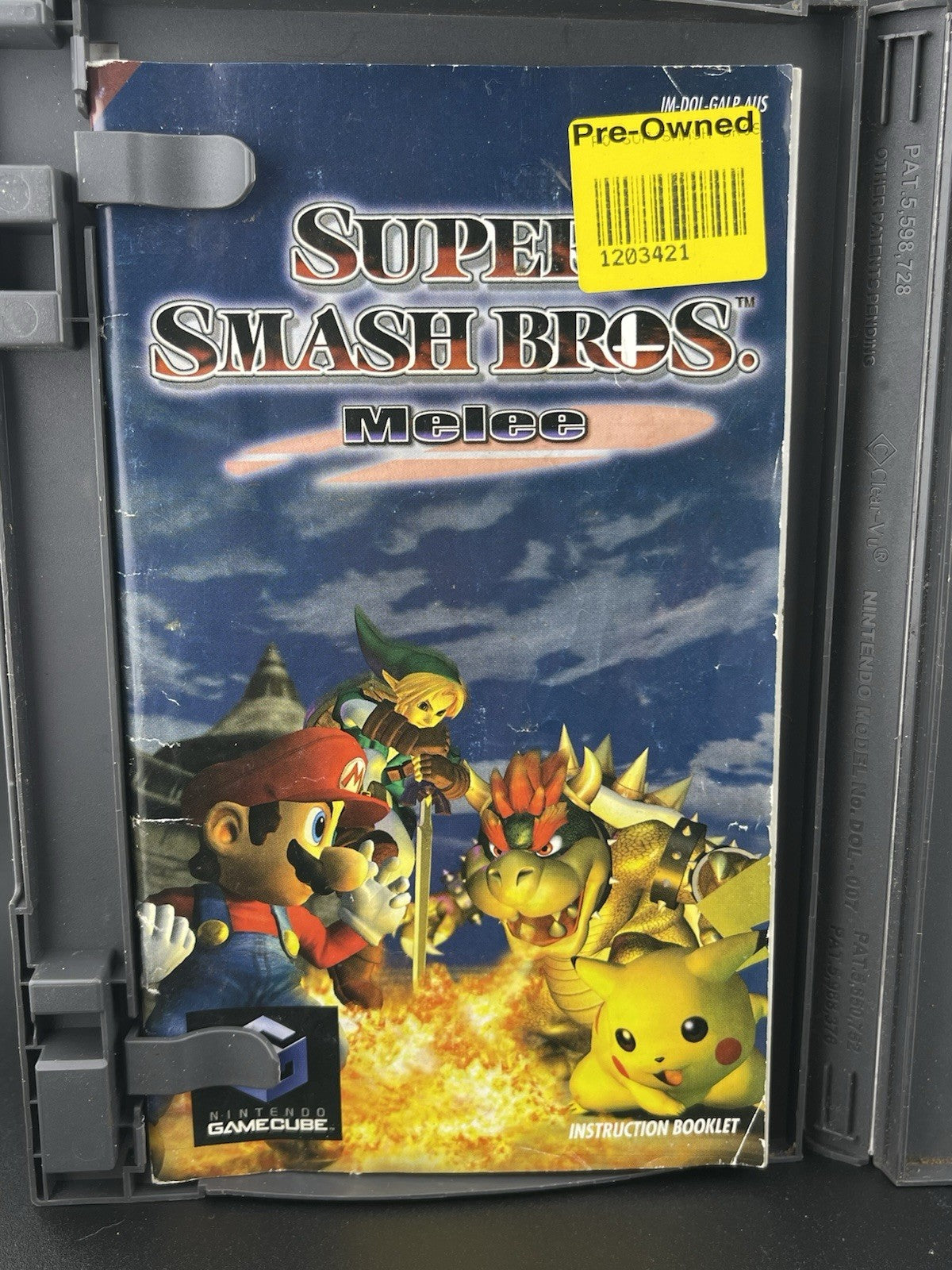 Super Smash Bros. Melee Nintendo GameCube 2001 Complete Manual AUS PAL