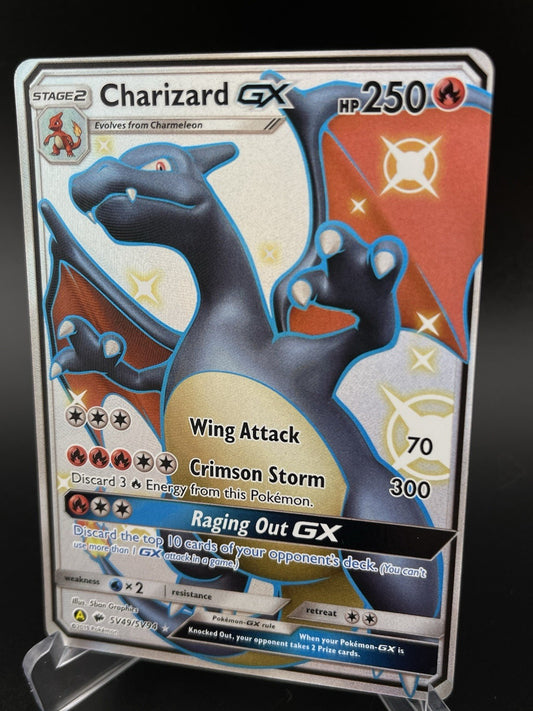Charizard GX SV49/SV94 Hidden Fates Shiny Vault Full Art Pokémon TCG Card NM