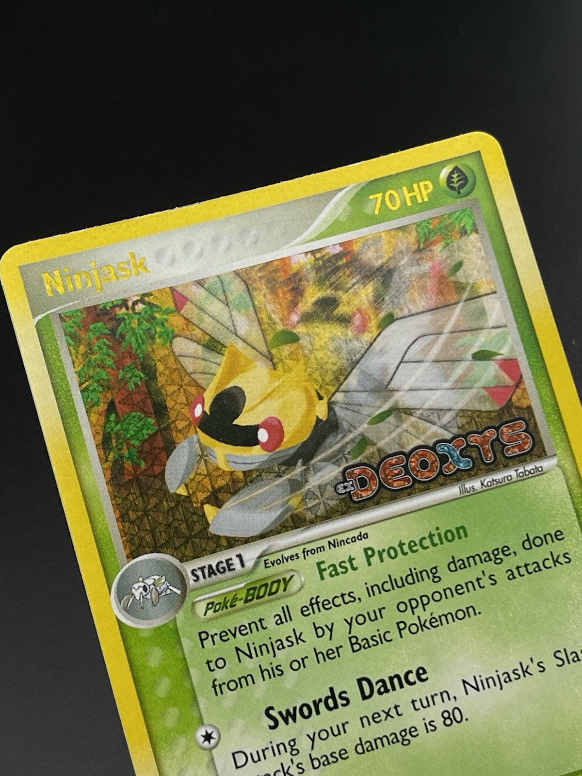 Ninjask 13/107 EX Deoxys 2005 Reverse Holo Rare Pokemon TCG Card VLP