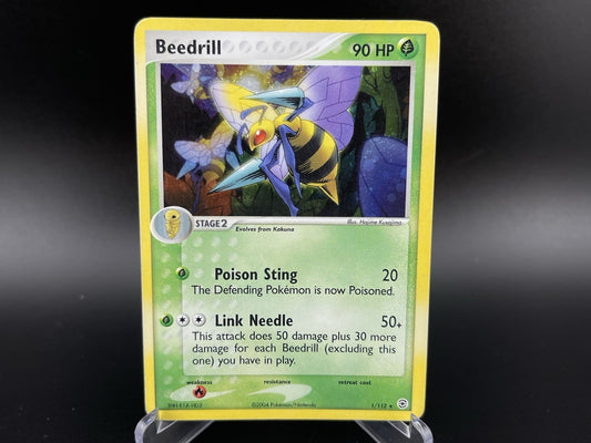 Beedrill 1/112 EX Firered & LeafGreen Holo Rare Pokémon TCG Card PL