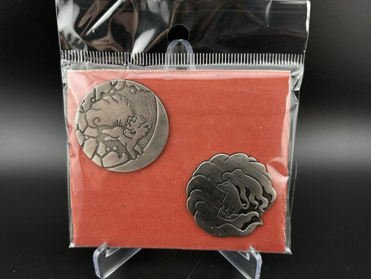 Alolan Ninetales Vulpix Pokemon Center Pin Collection Hyaku Poke Yako Japan Rare
