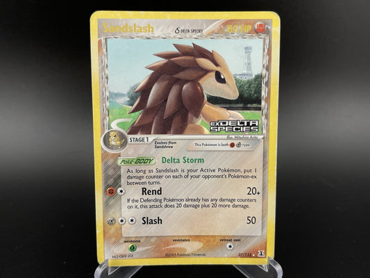 Sandslash 27/113 EX Delta Species Reverse Holo Rare Stamped Pokémon TCG Card HP