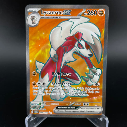 Lycanroc ex 241/193 Ultra Rare Paldea Evolved Pokemon NM