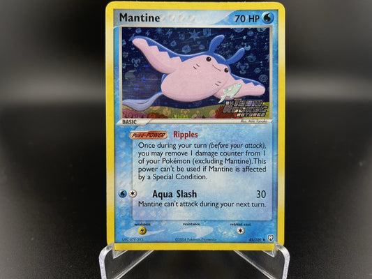 Mantine 45/109 EX Team Rocket Returns Reverse Holo Stamped Pokémon TCG VLP - NM