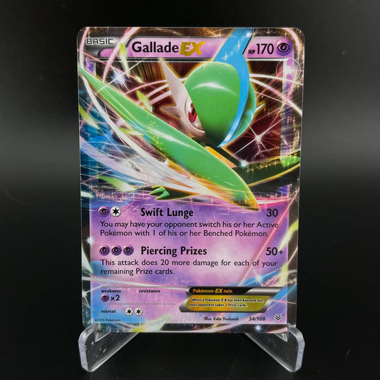 Gallade EX 34/108 Holo Rare EX Roaring Skies Pokemon LP