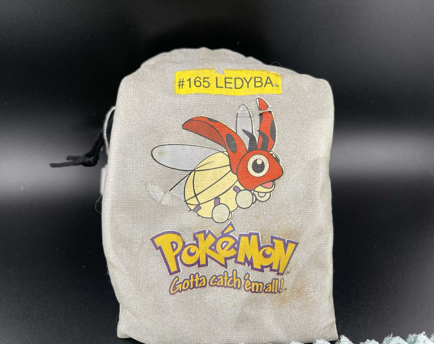 Vintage Pokémon Marbles X22 With Official Ledyba Drawstring Bag - Gyarados Lugia