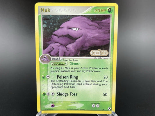 Muk 11/92 ex Legend Maker 2006 Reverse Holo Rare Stamped Pokémon TCG MP