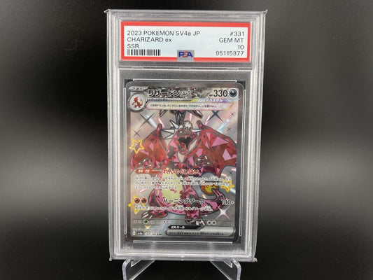 PSA 10 Charizard ex 331/190 SSR Shiny Treasures SV4a Japanese Pokemon TCG