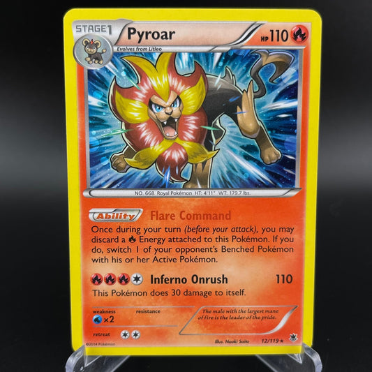 Pyroar 12/119 Cosmos Holo Rare Promo Phantom Forces Pokemon VLP