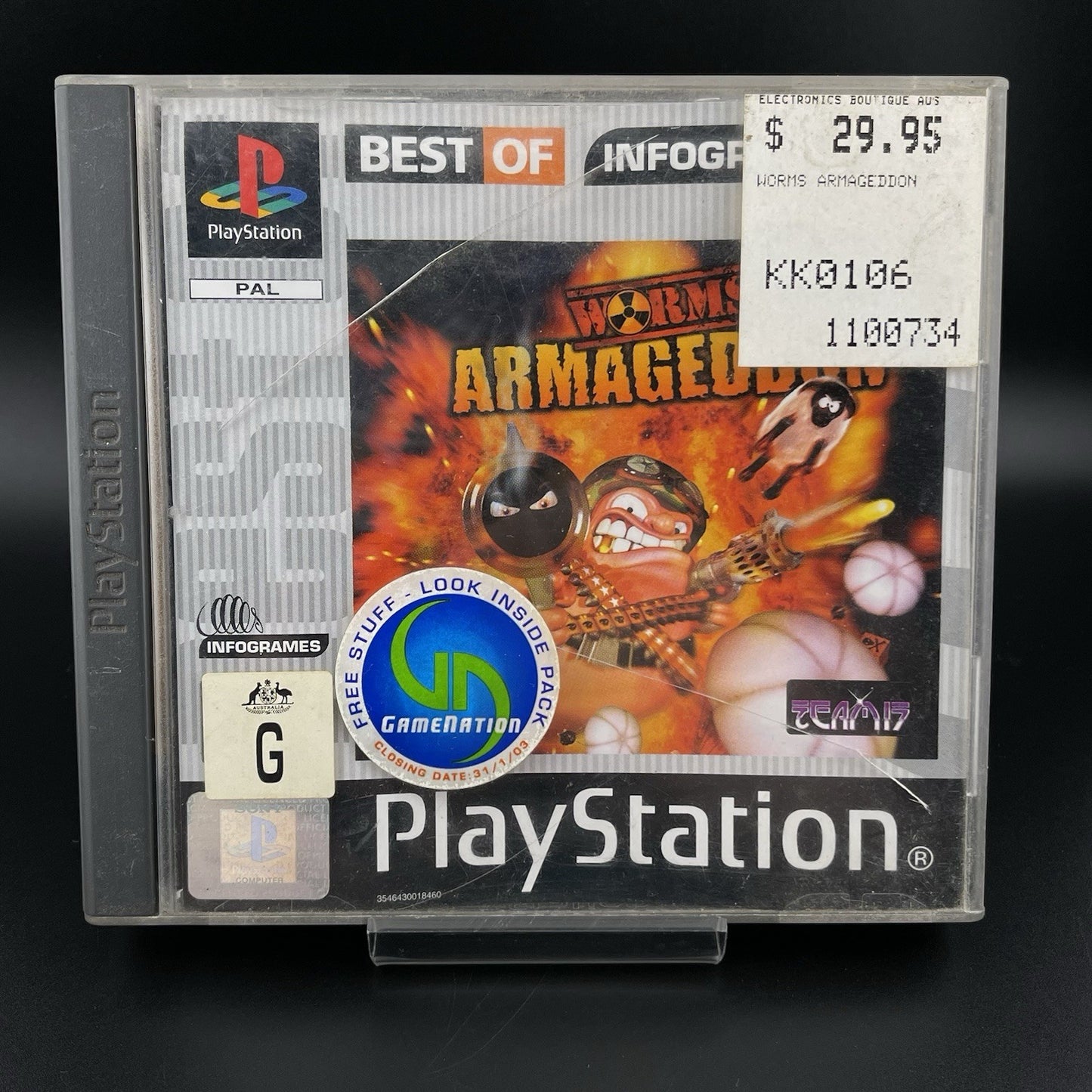 Worms Armageddon PlayStation One PS1 Complete